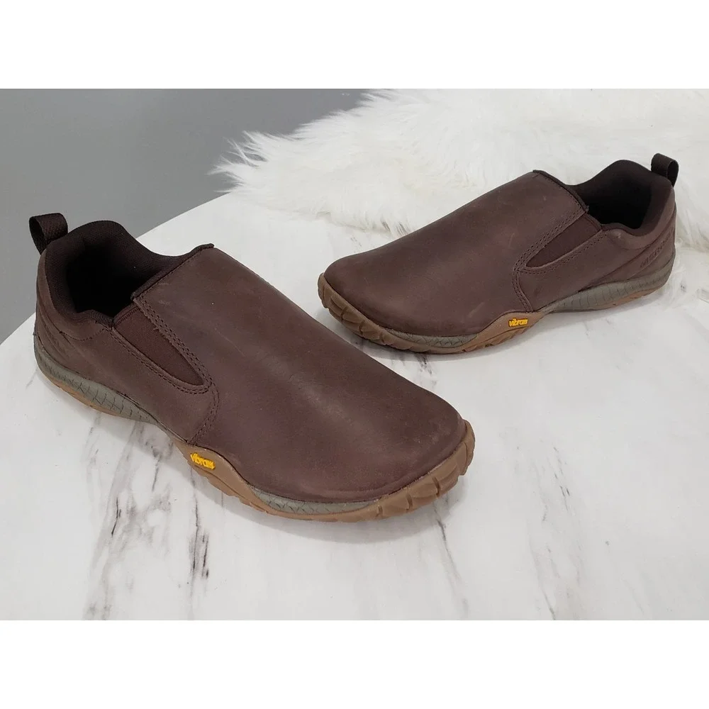 NEW NO BOX SIZE US MENS 7 / EURO 40 TRAIL GLOVE 5 LUNA SLIP ON NUBUCK BROWN SHOE